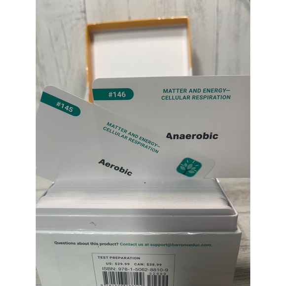 Barrons AP Biology Flashcards 450Ct Test Preparation 2nd Edition - Picture 5 of 6